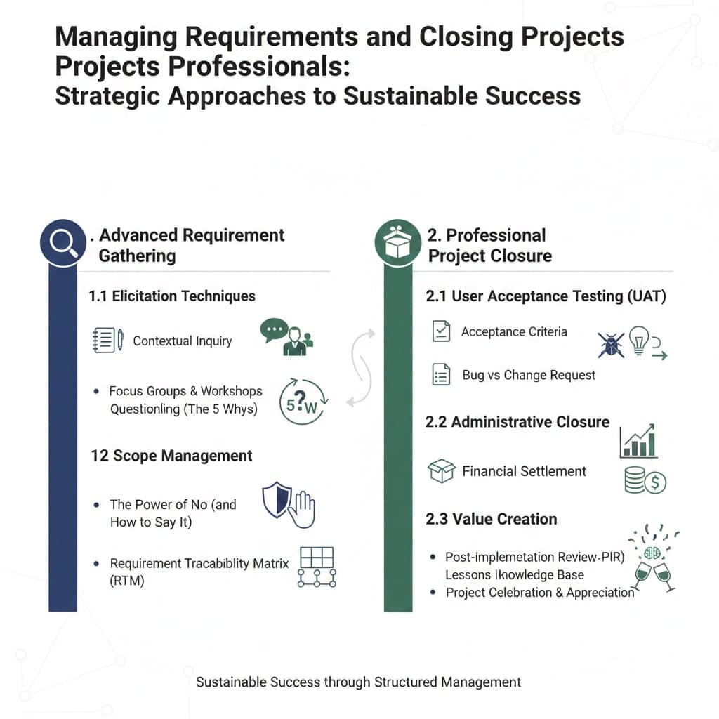 การบริหารจัดการความต้องการและการปิดโครงการอย่างมืออาชีพ กลยุทธ์สู่ความสำเร็จที่ยั่งยืน