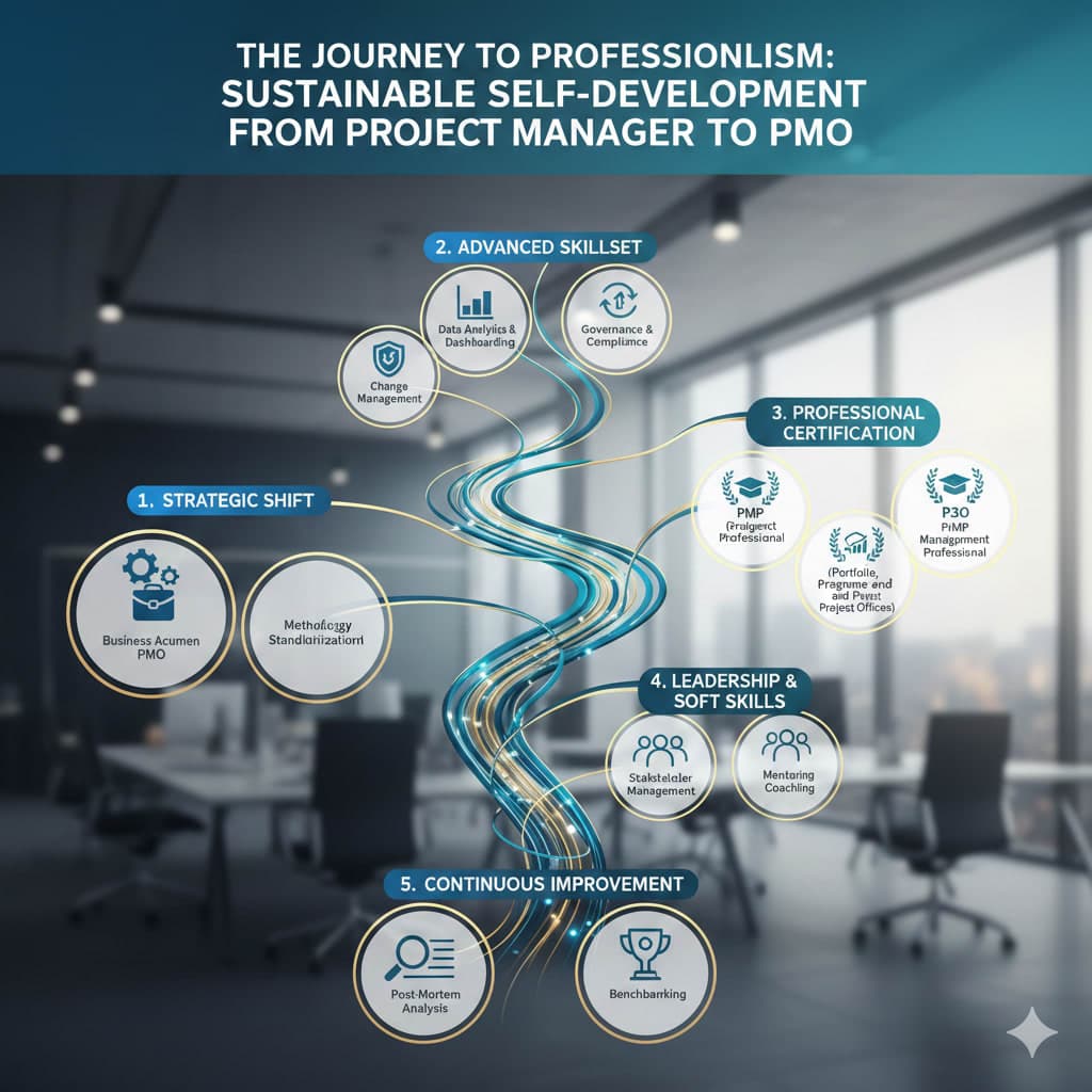 เส้นทางสู่มืออาชีพ การพัฒนาตนเองจาก Project Manager สู่ระดับ PMO อย่างยั่งยืน